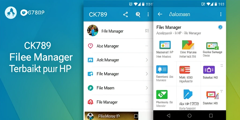 Tampilan antarmuka CK789 yang rapi untuk file management.