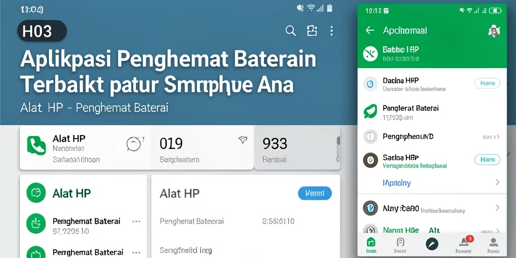 Antarmuka H03 yang modern untuk penghematan baterai yang efektif.