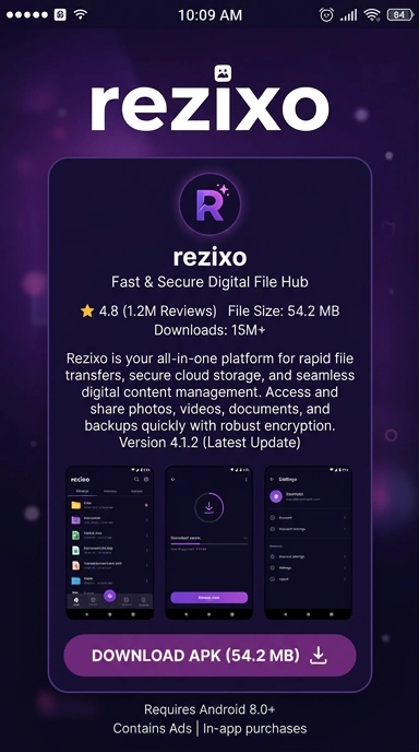 Tampilan halaman APK rezixo